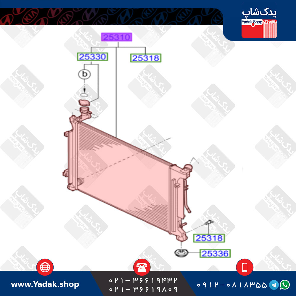 رادیاتور آب کیا اپتیما