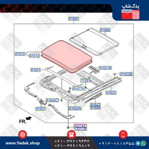 شیشه سانروف هیوندای النترا