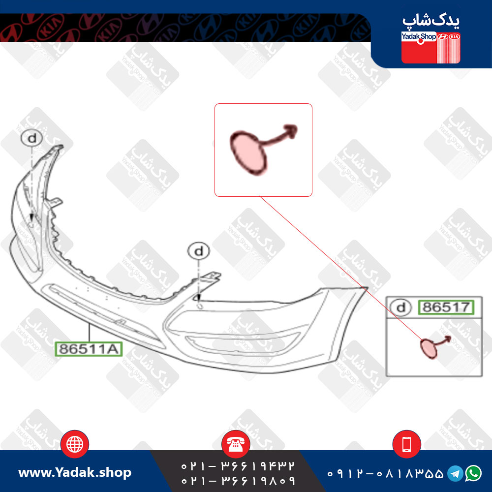 درپوش بکسل بند کیا کادنزا