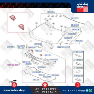 چشمی (نازل) آب پاش هیوندای ولستر