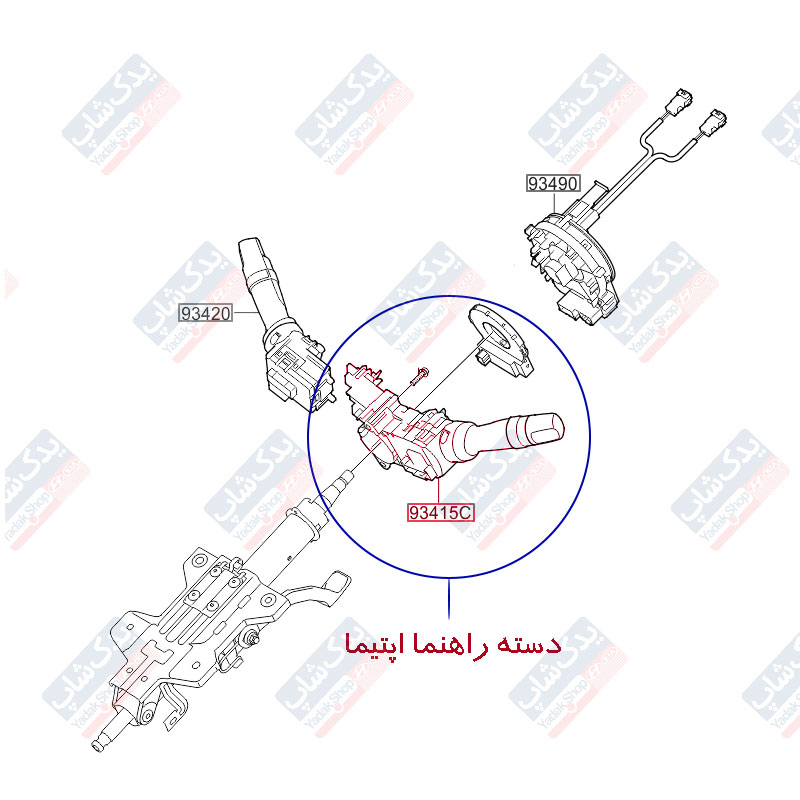 دسته راهنما کیا اپتیما