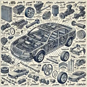 نام قطعات پر کاربرد خودرو به انگلیسی