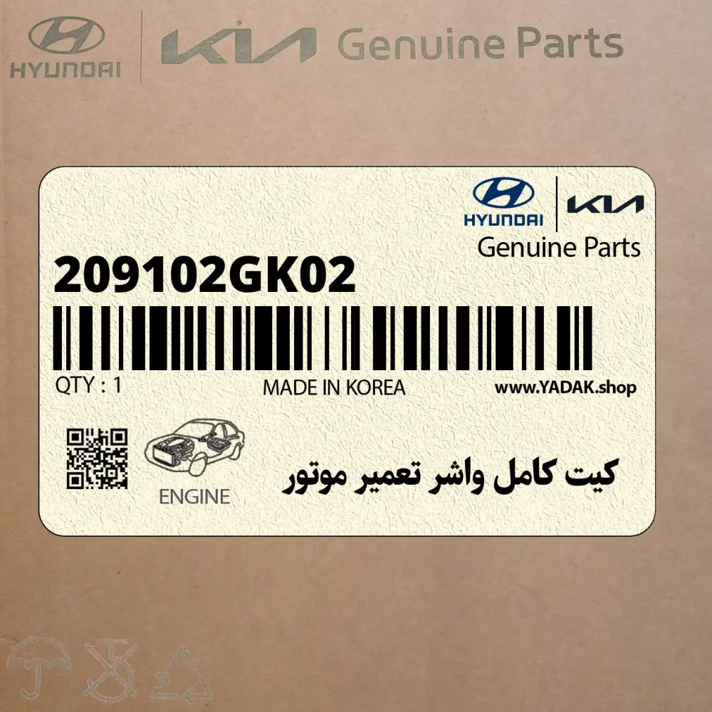 كيت كامل واشر تعمير موتور (209102GK02) کیا