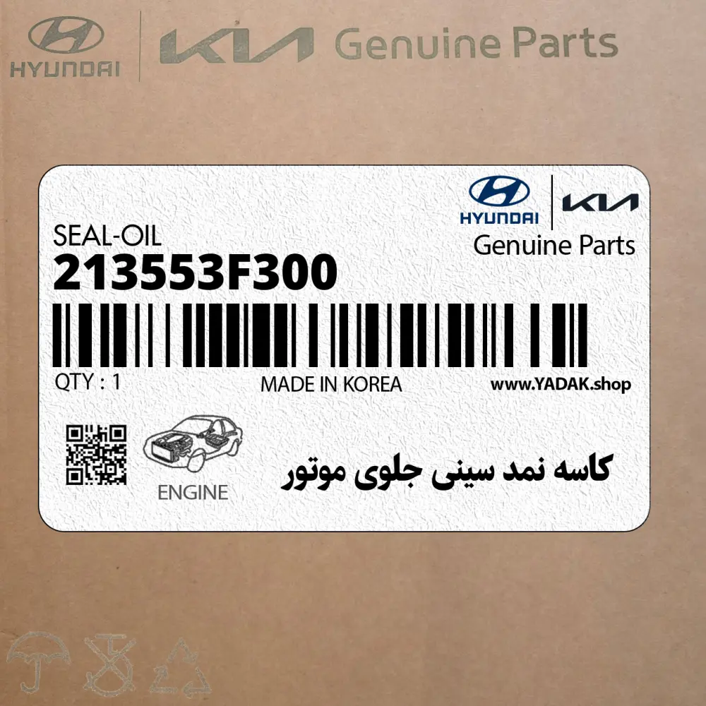 كاسه نمد سيني جلوي موتور (213553F300) کیا