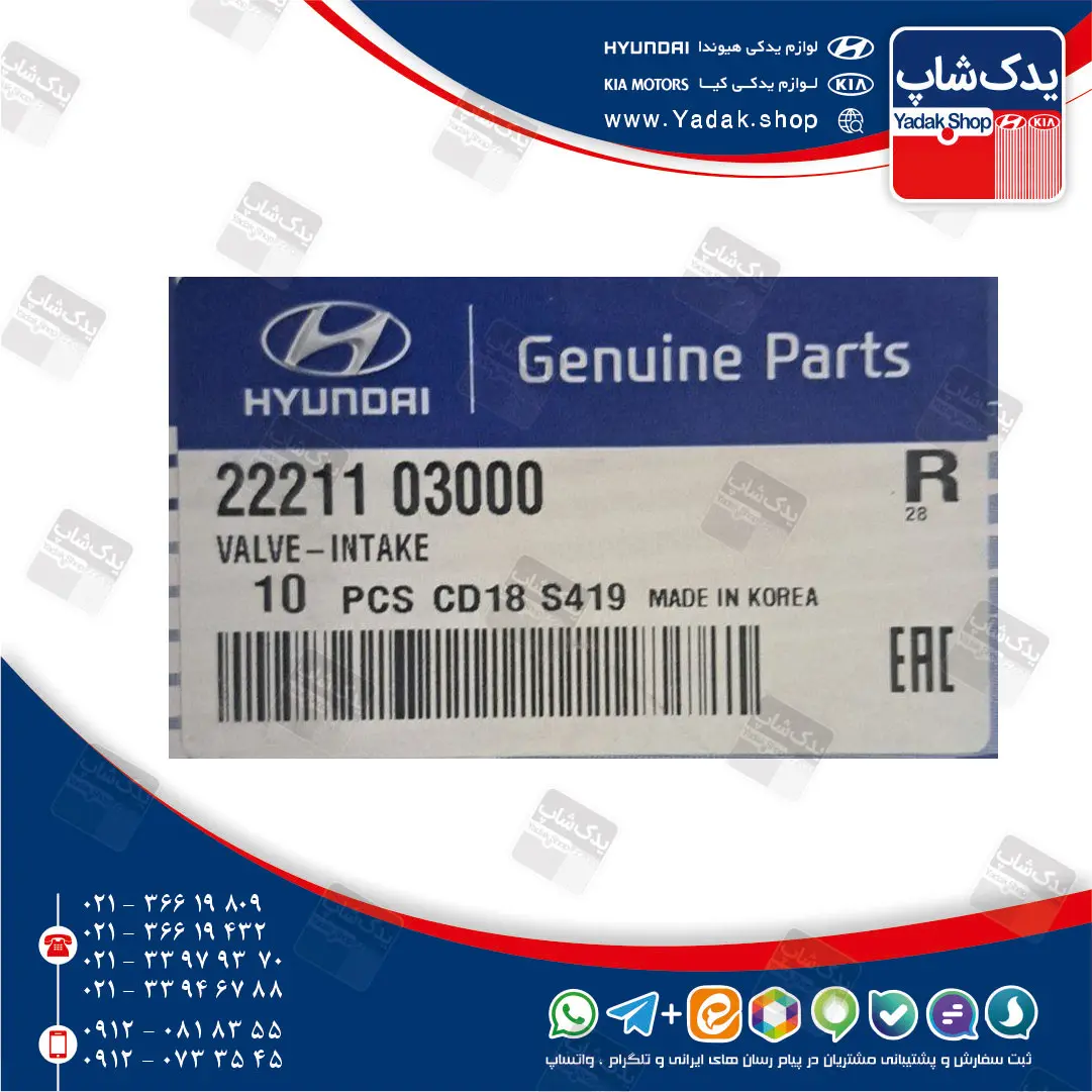 سوپاپ هوا (2221103000) کیا
