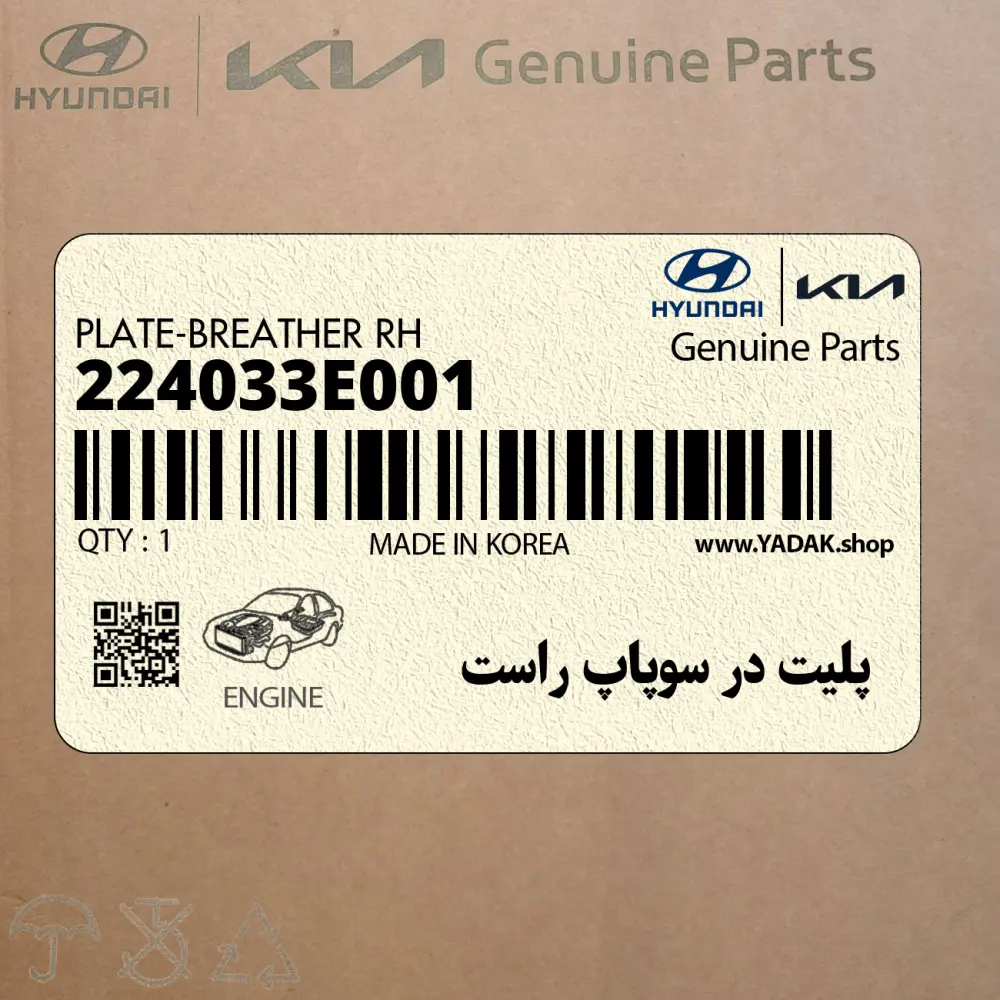 پليت در سوپاپ راست (224033E001) کیا