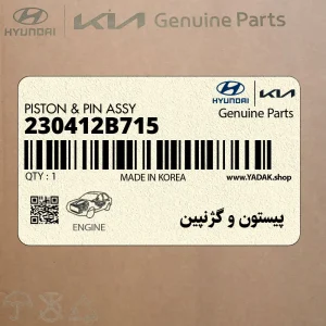 پيستون و گژنپين (230412B715) کیا پيستون و گژنپين (230412B715) کیا