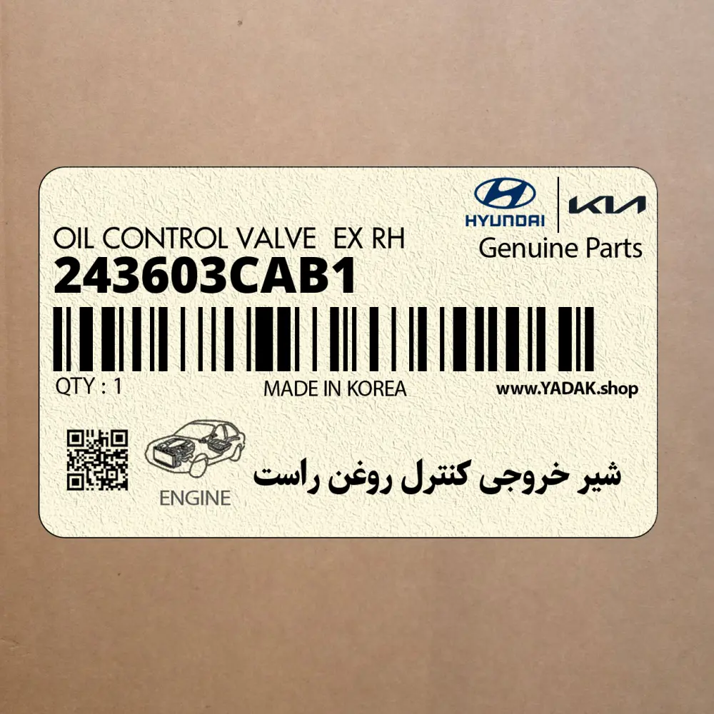شير خروجي كنترل روغن راست (243603CAB1) کیا