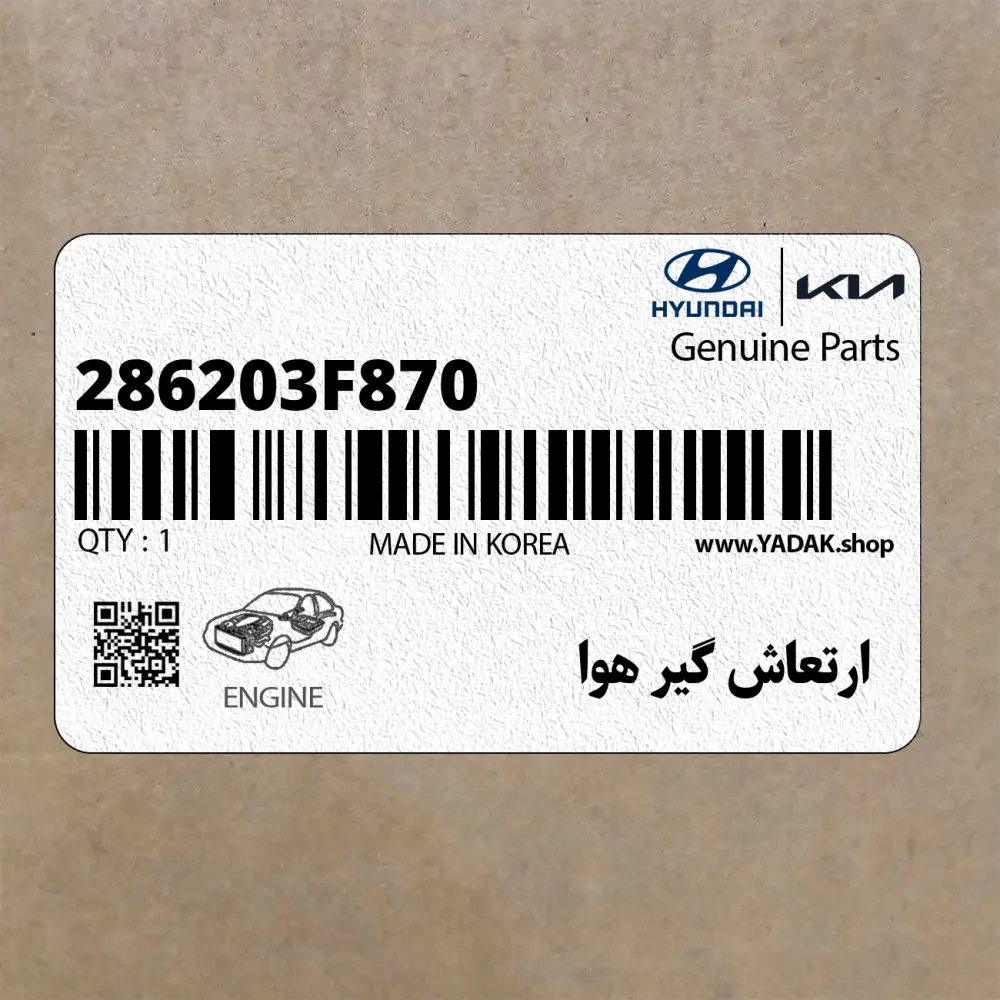 ارتعاش گير هوا (286203F870) کیا