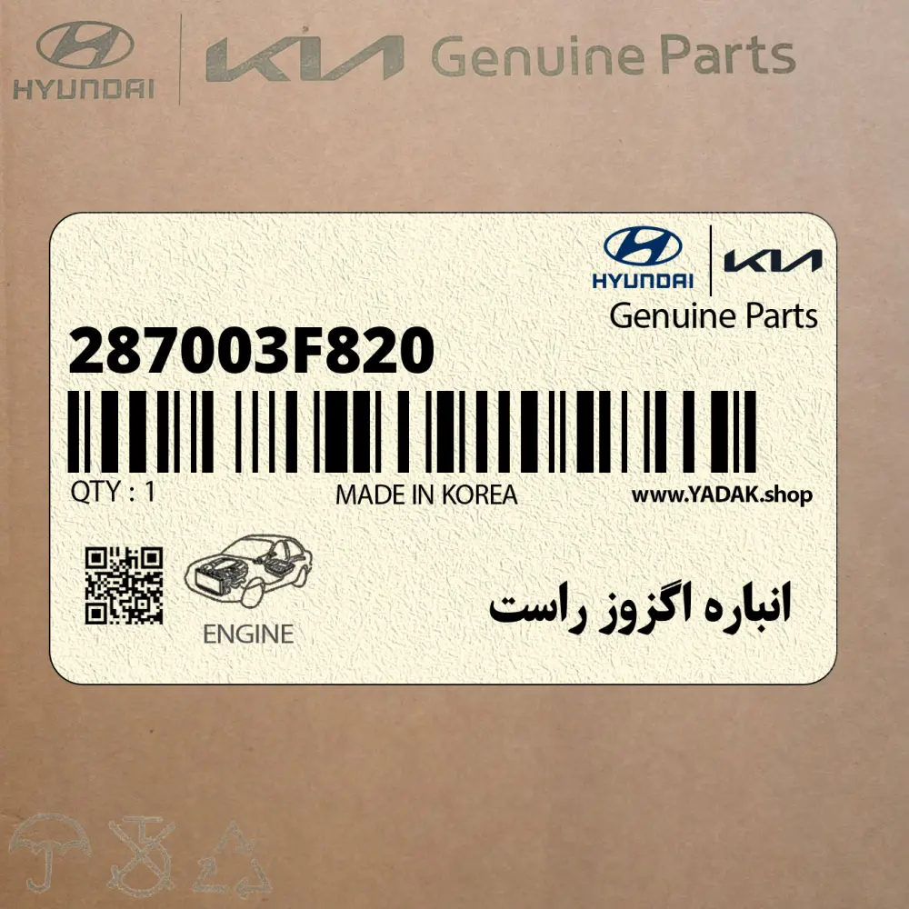 انباره اگزوز راست (287003F820) کیا