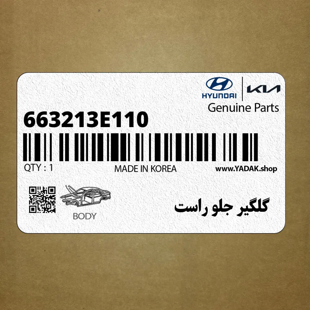 گلگير جلو راست (663213E110) کیا