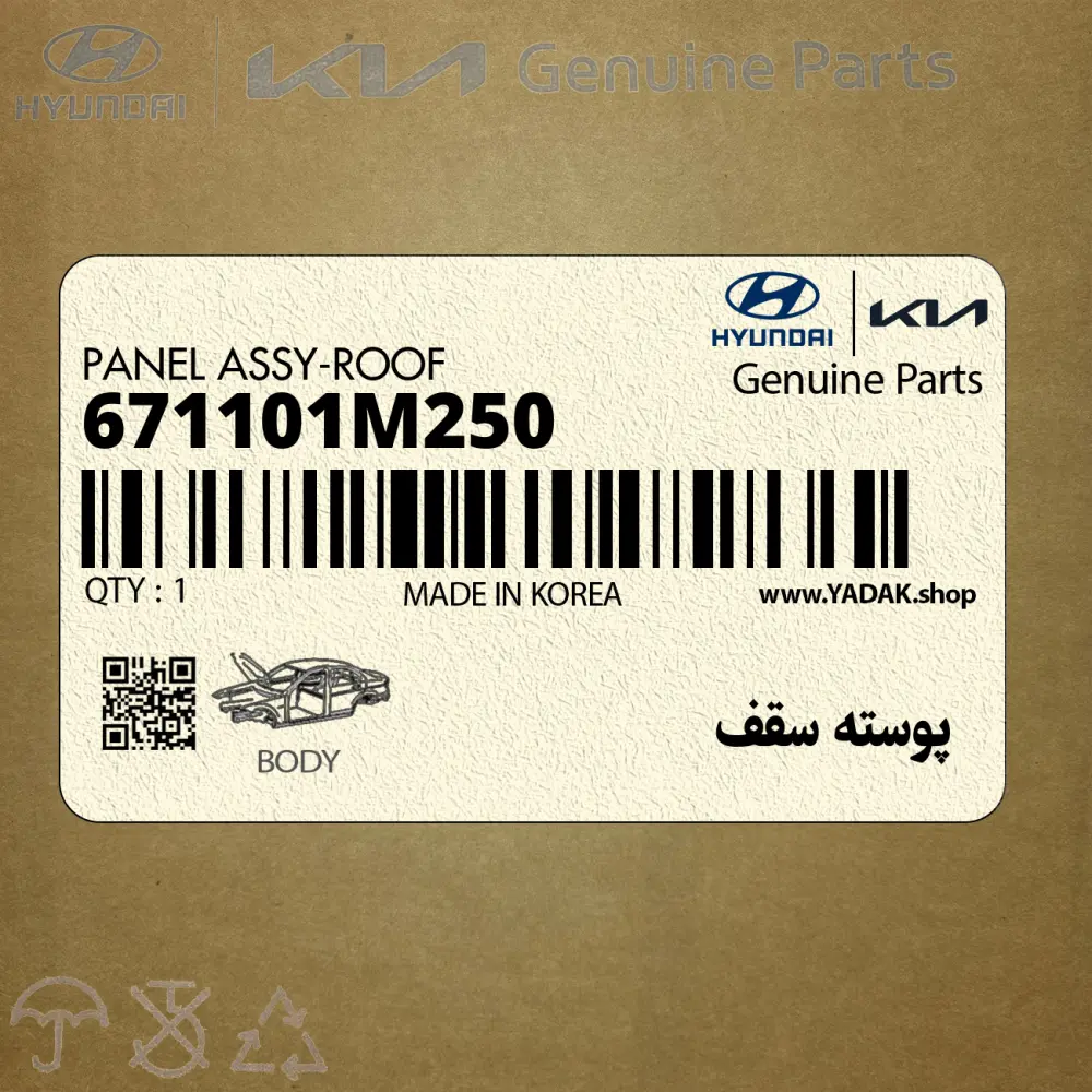پوسته سقف (671101M250) کیا