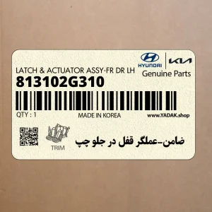 ضامن-عملگر قفل در جلو چپ (813102G310) کیا ضامن-عملگر قفل در جلو چپ (813102G310) کیا