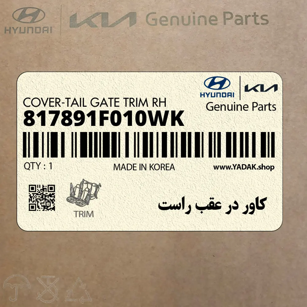 كاور در عقب راست (817891F010WK) کیا