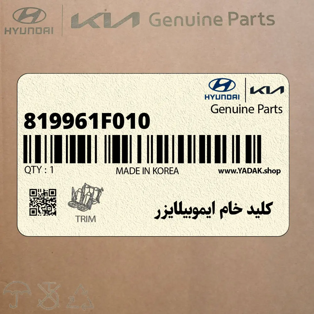 كليد خام ايموبيلايزر (819961F010) کیا