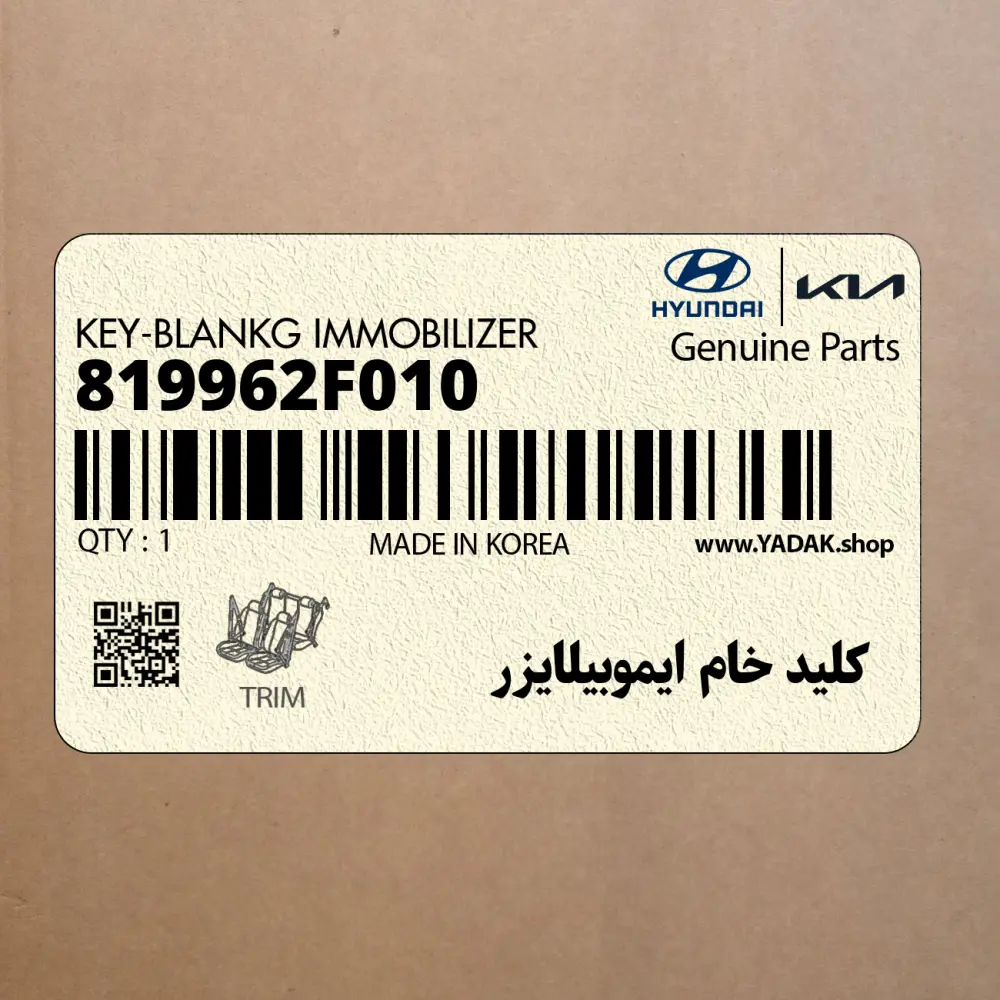 كليد خام ايموبيلايزر (819962F010) کیا