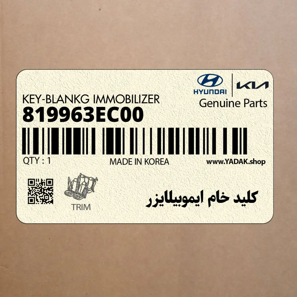 كليد خام ايموبيلايزر (819963EC00) کیا