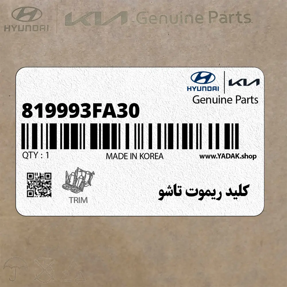 كليد ريموت تاشو (819993FA30) کیا