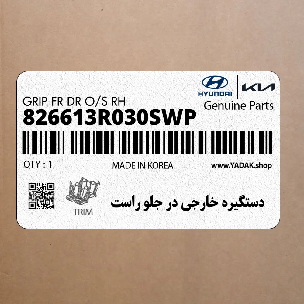 دستگيره خارجي در جلو راست (826613R030SWP) کیا