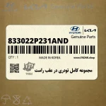 مجموعه كامل تودري در عقب راست (833022P231AND) کیا