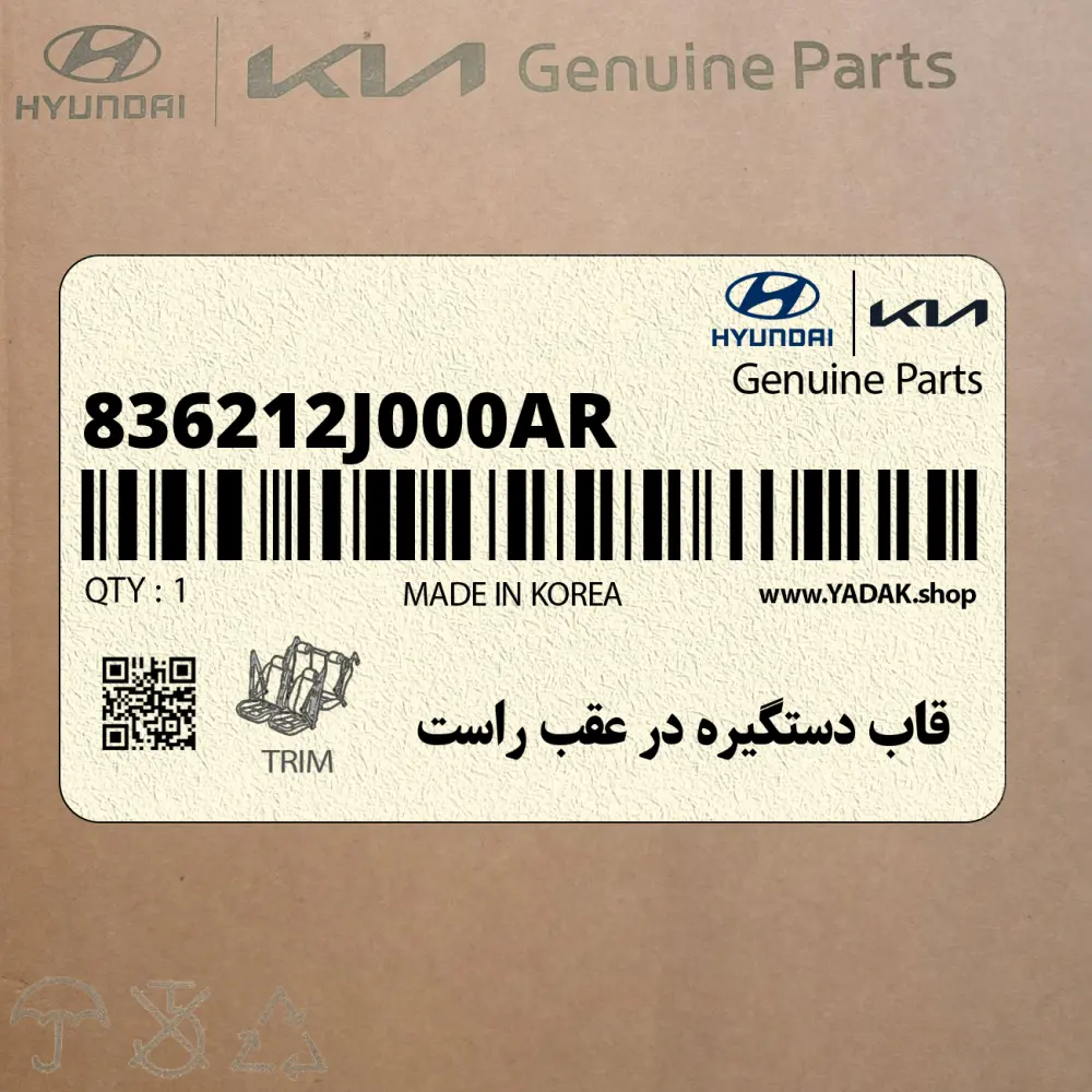 قاب دستگيره در عقب راست (836212J000AR) کیا