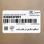 دستگيره خارجي در عقب راست (836603F001) کیا