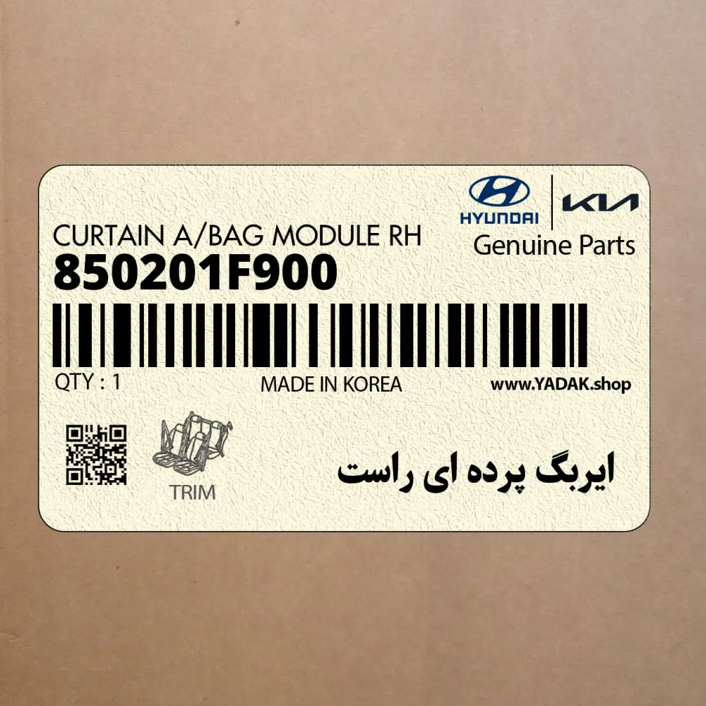 ايربگ پرده اي راست (850201F900) کیا