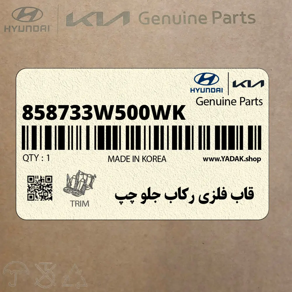 قاب فلزي ركاب جلو چپ (858733W500WK) کیا