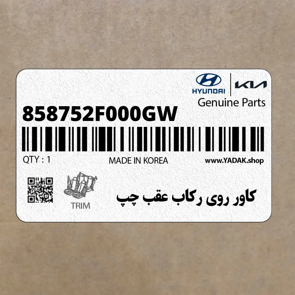 كاور روي ركاب عقب چپ (858752F000GW) کیا