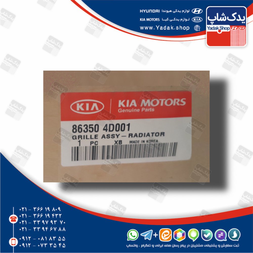 مجموعه كامل جلوپنجره (863504D001) کارنیوال