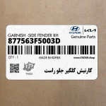 گارنيش گلگير جلو راست (877563F5003D) کیا