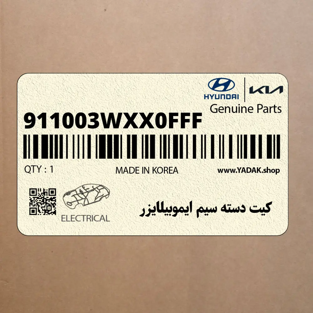 كيت دسته سيم ايموبيلايزر (911003WXX0FFF) کیا