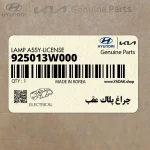 چراغ پلاك عقب (925013W000) کیا