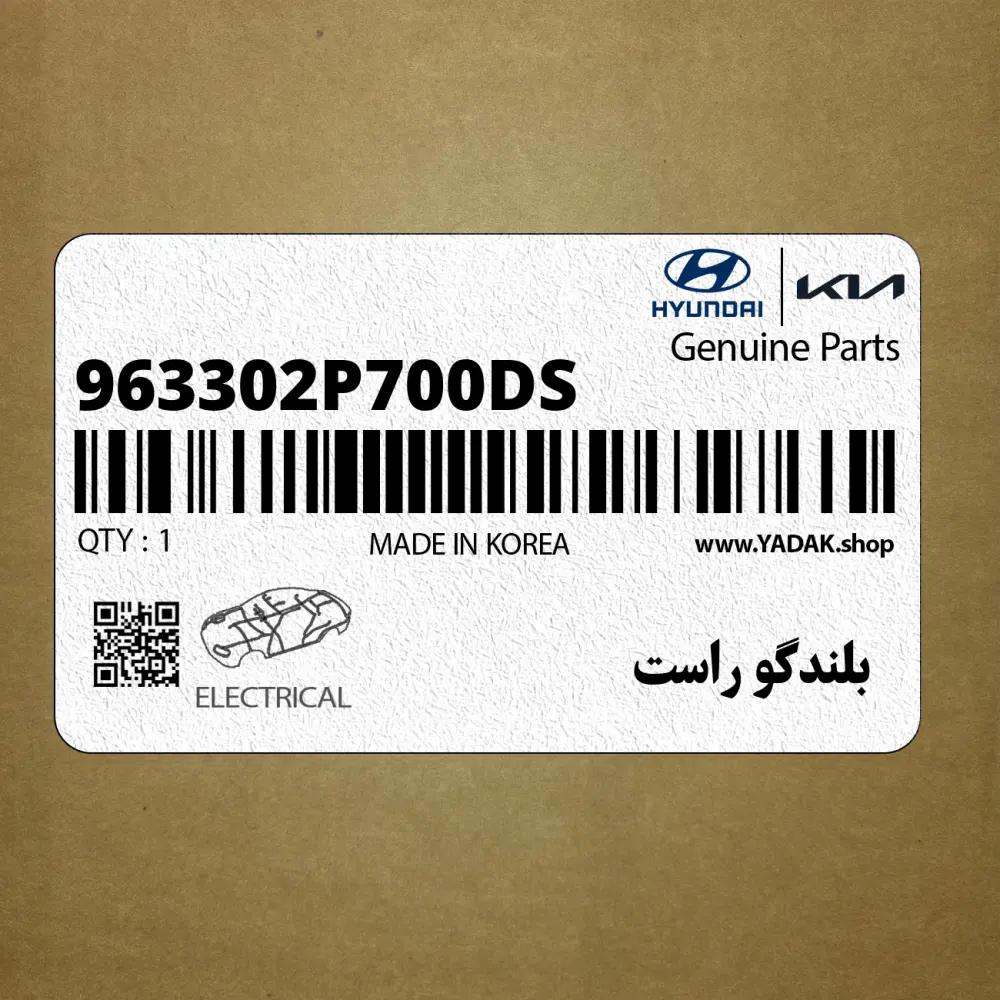 بلندگو راست (963302P700-DS) کیا بلندگو راست (963302P700-DS) کیا