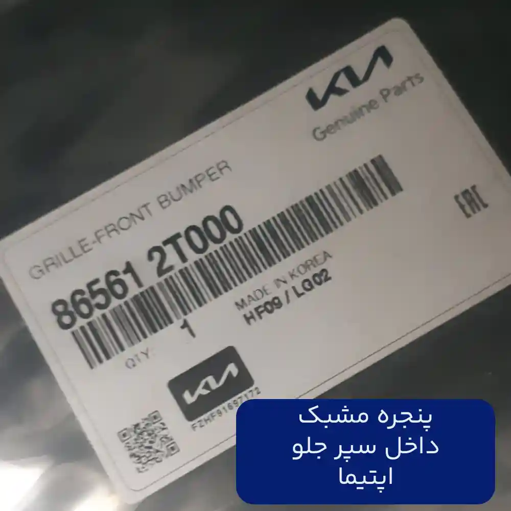 پنجره مشبك داخل سپر جلو (865612T000) اپتیما
