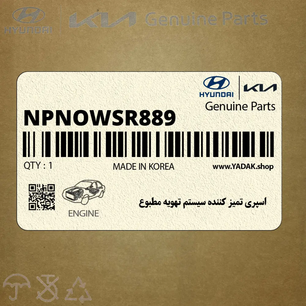 اسپري تميز كننده سيستم تهويه مطبوع (NPNOWSR889) کیا