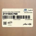 بلوك سيلندر (211103C700) هیوندای