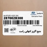 منبع اگزوز انتهايي راست (287002B300) هیوندای