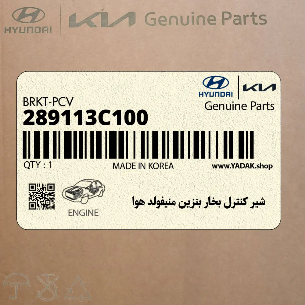 شير كنترل بخار بنزين منيفولد هوا (289113C100) هیوندای