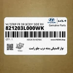 نوار لاستيكي بدنه درب جلو راست (821203L000WK) هیوندای
