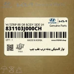 نوار لاستيكي بدنه درب عقب چپ (831103J000CH) هیوندای
