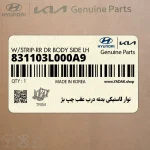 نوار لاستيكي بدنه درب عقب چپ بژ (831103L000A9) هیوندای