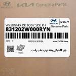 نوار لاستيكي بدنه درب عقب راست (831202W000RYN) هیوندای