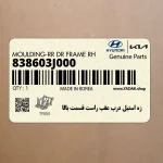 زه استيل درب عقب راست قسمت بالا (838603J000) هیوندای