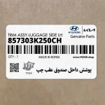پوشش داخل صندوق عقب چپ (857303K250CH) هیوندای