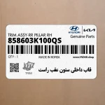 قاب داخلي ستون عقب راست (858603K100QS) هیوندای