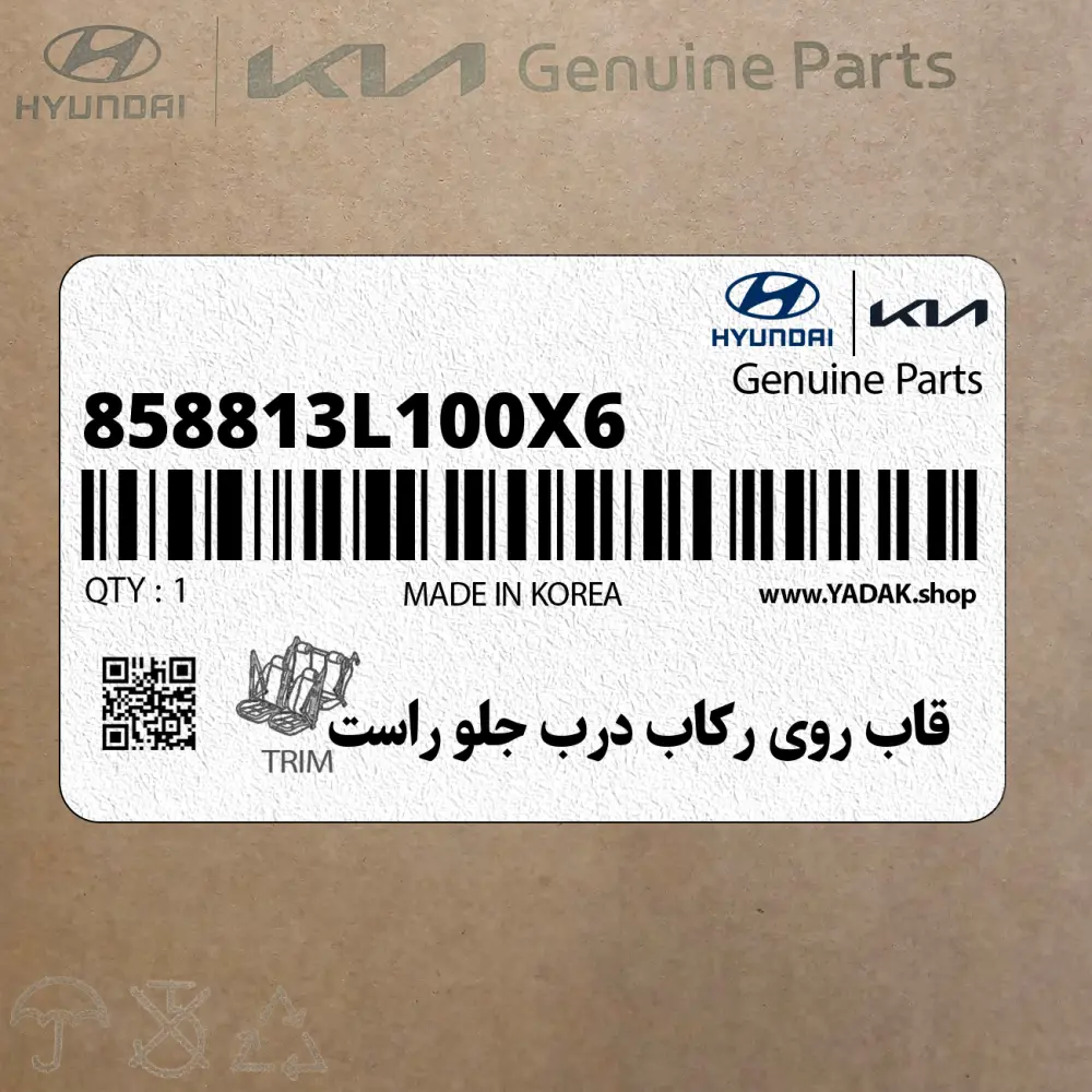 قاب روي ركاب درب جلو راست (858813L100X6) هیوندای