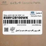 قاب روي ركاب درب عقب چپ بژ استيل (858912B100WK) هیوندای