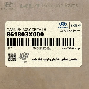 پوشش مثلثي خارجي درب جلو چپ (861803X000) هیوندای