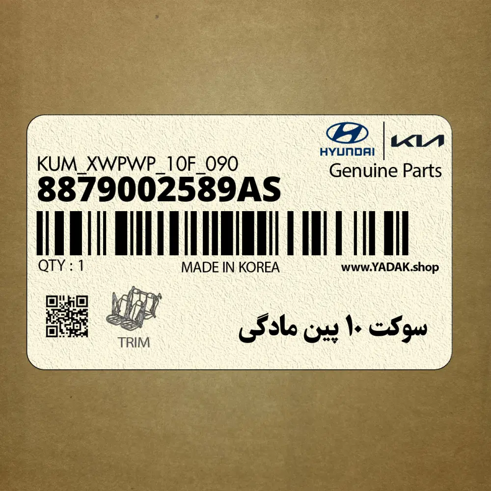 سوكت 10 پين مادگي (8879002589AS) هیوندای